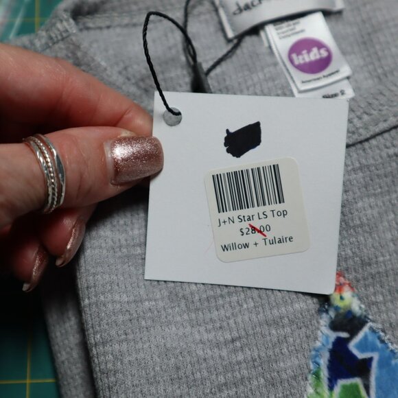 Jack & Nicole Star Graphic Tee Toddler 2 Gray Casual Simple Cute Kawaii Gift NWT - Picture 6 of 7